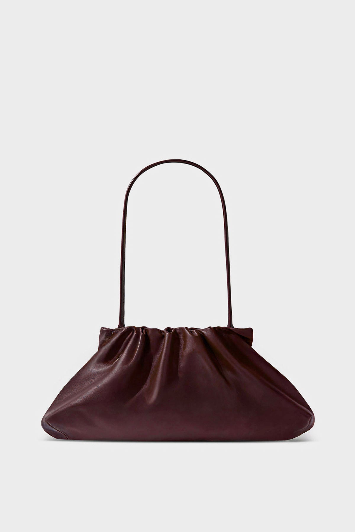 Midi Cloud Bag in Smooth Burgundy