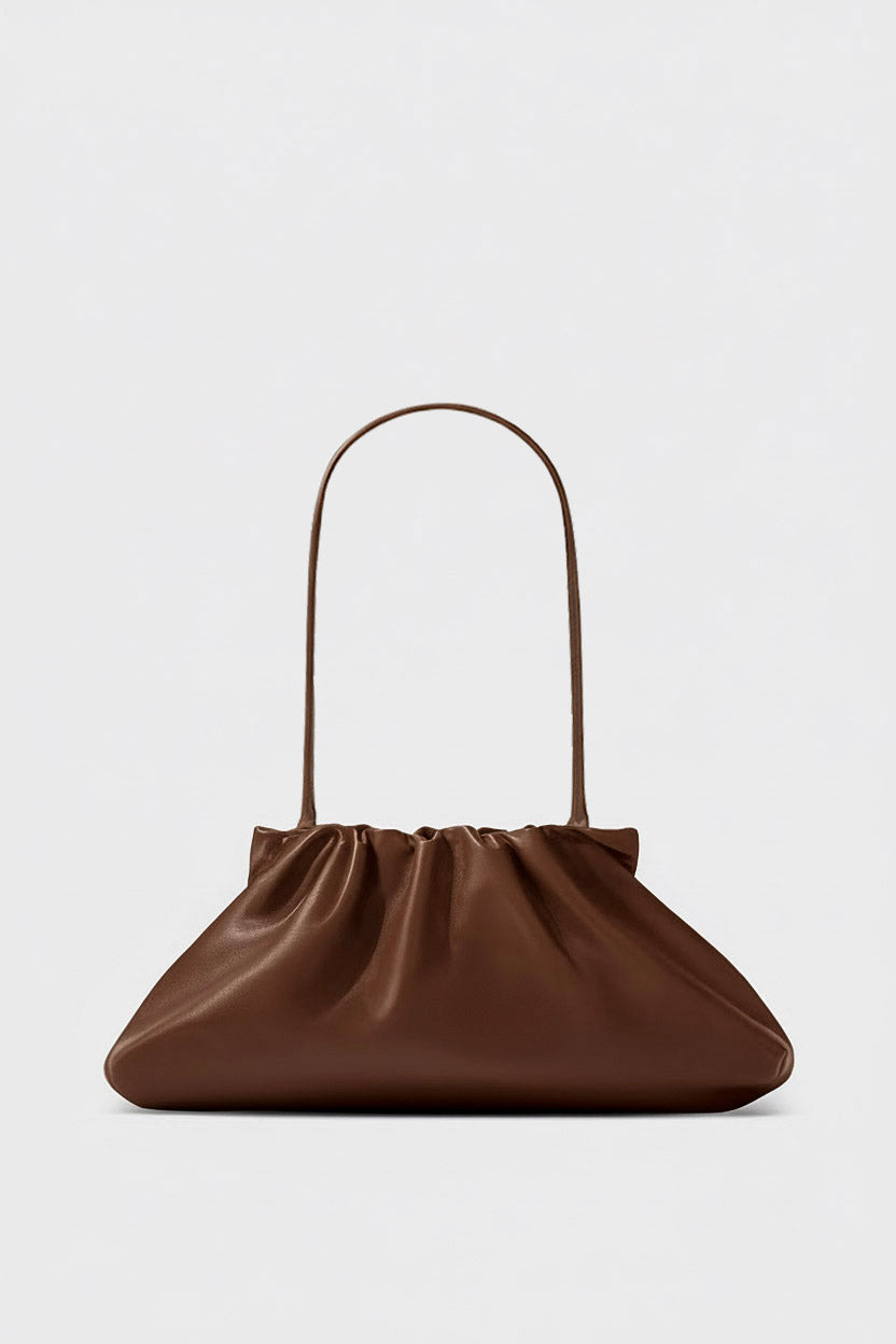 Midi Cloud Bag in Smooth Chestnut
