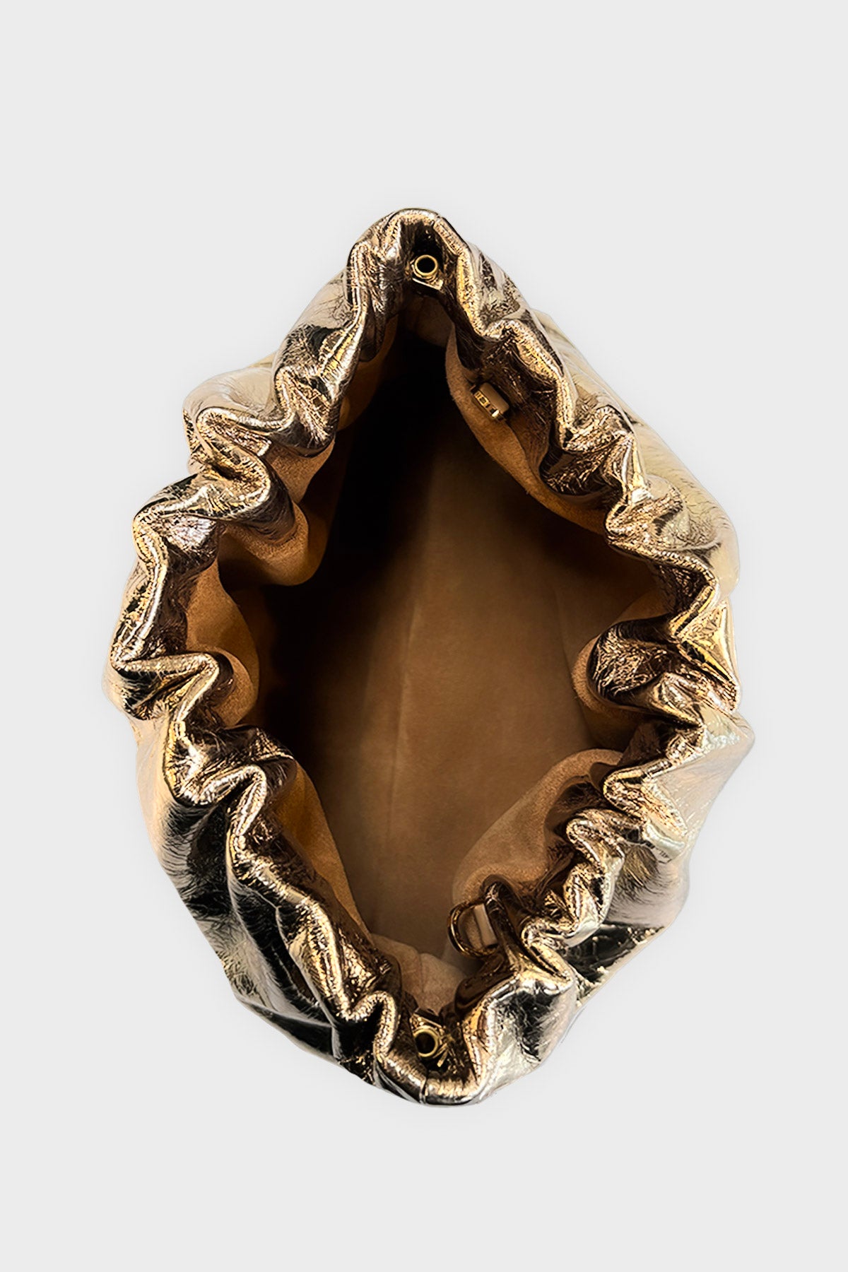 Midi Puffa in Metallic Gold