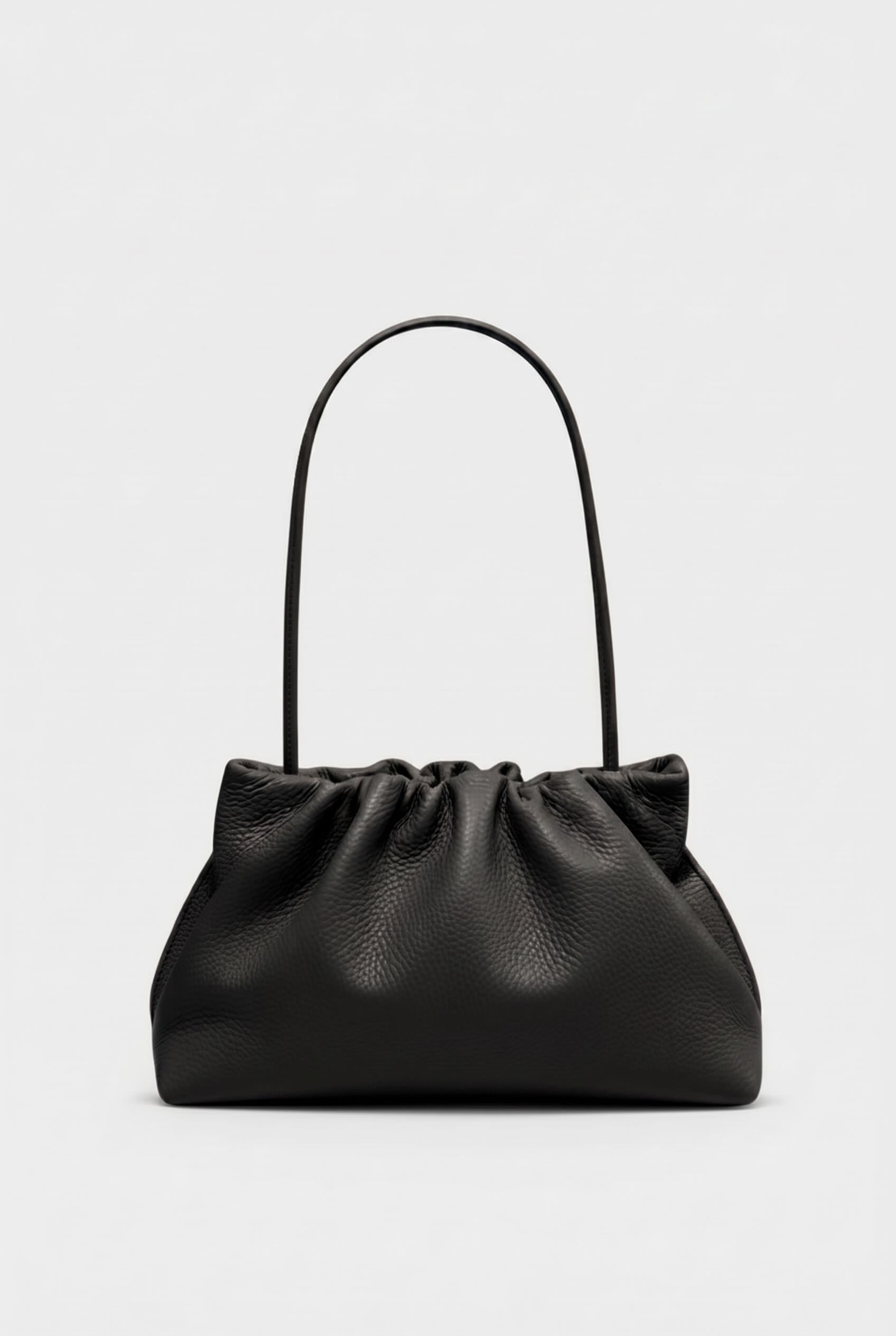 Midi Puffa in Grain Black