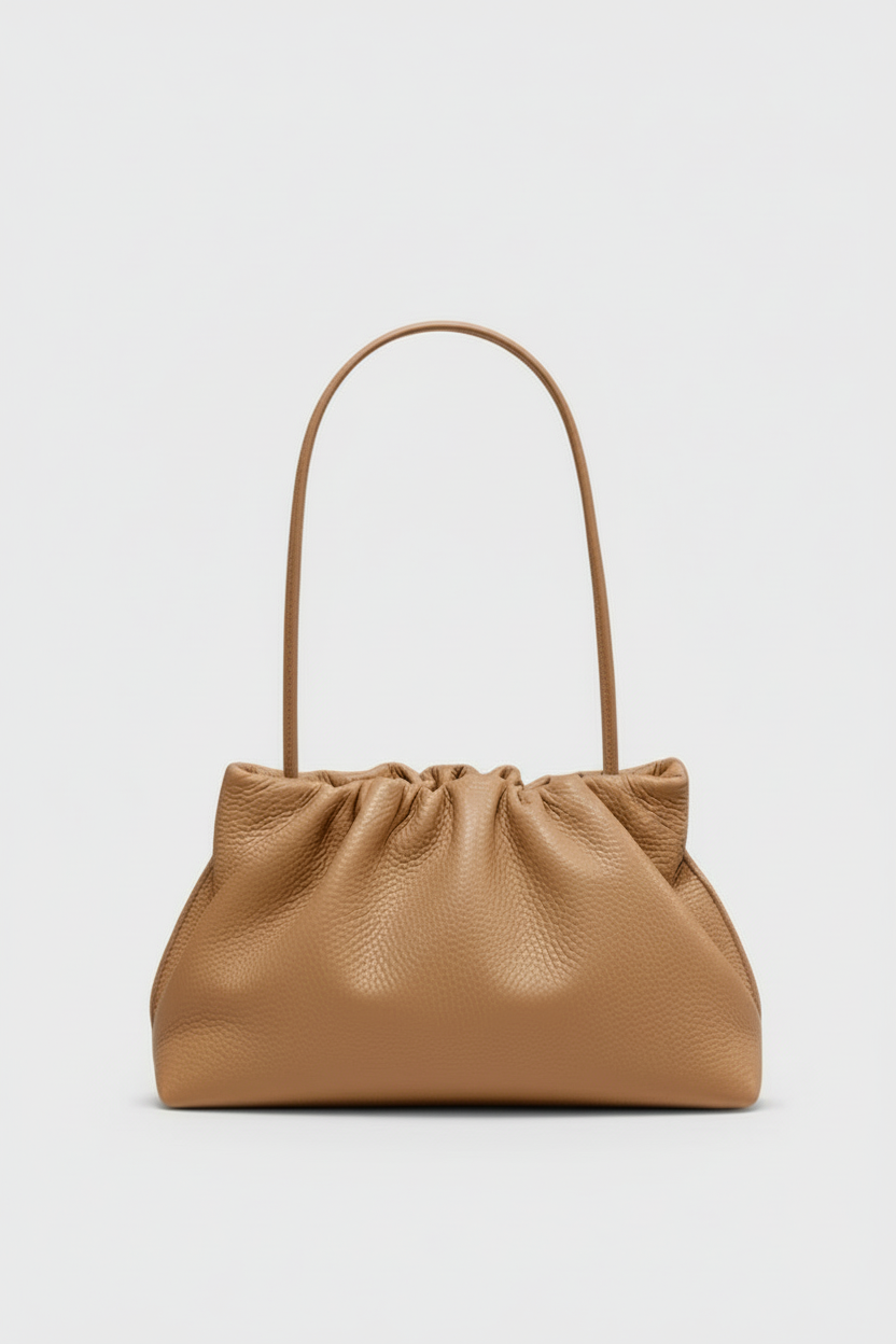 Midi Puffa in Grain Latte