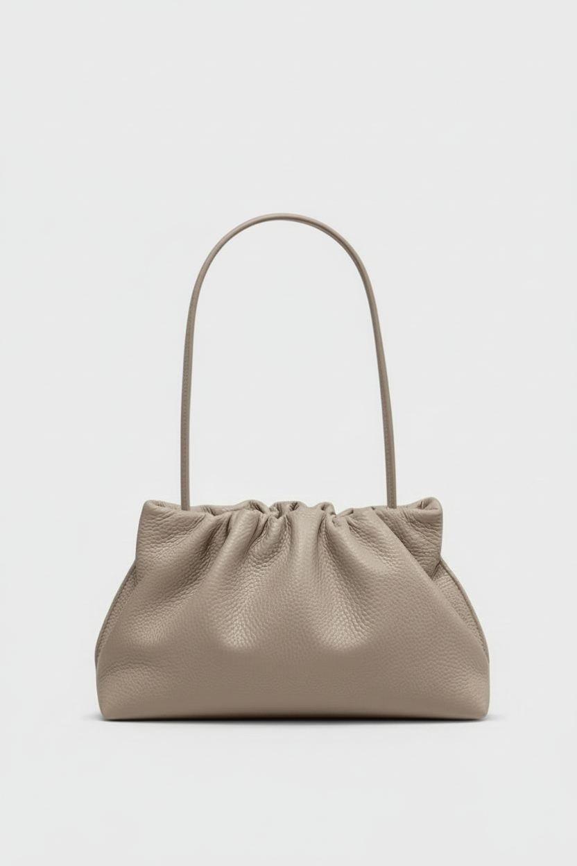 Midi Puffa in Grain Soft Grey