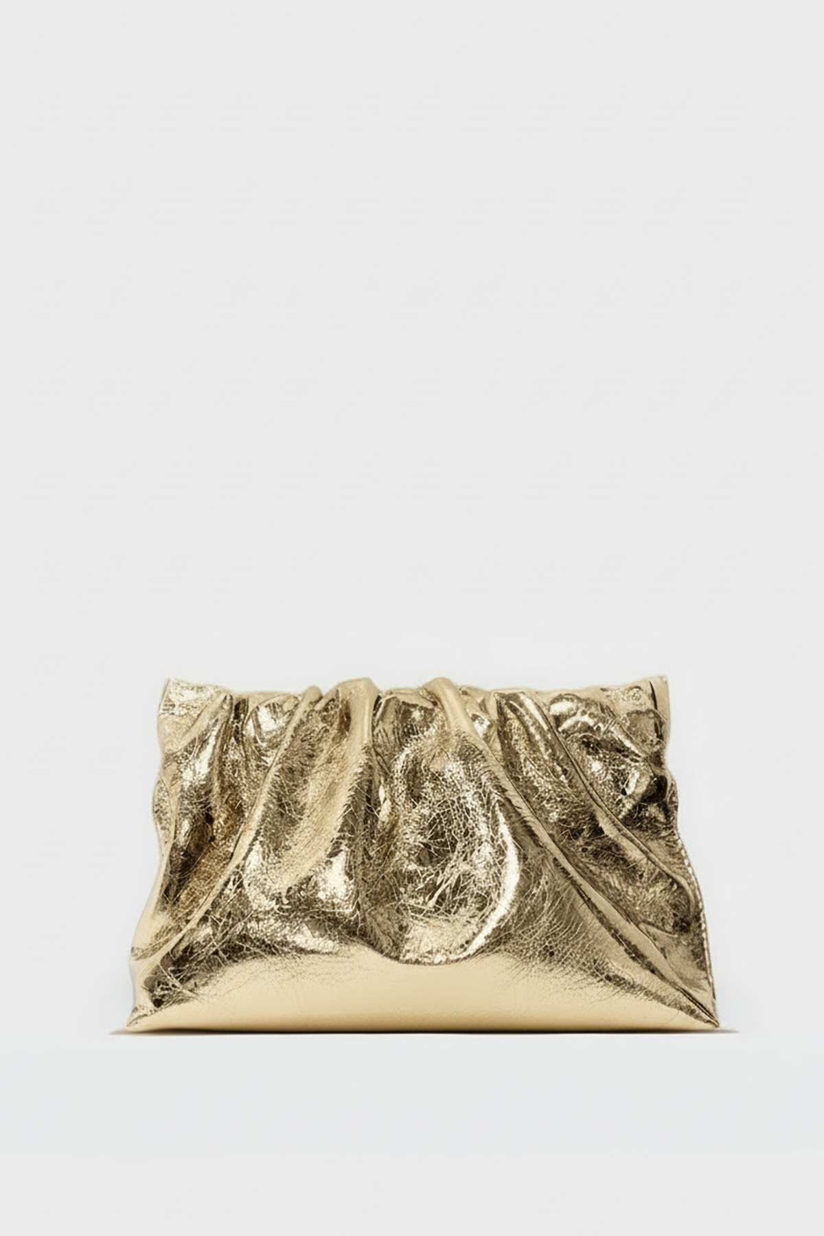 Midi Puffa in Metallic Gold