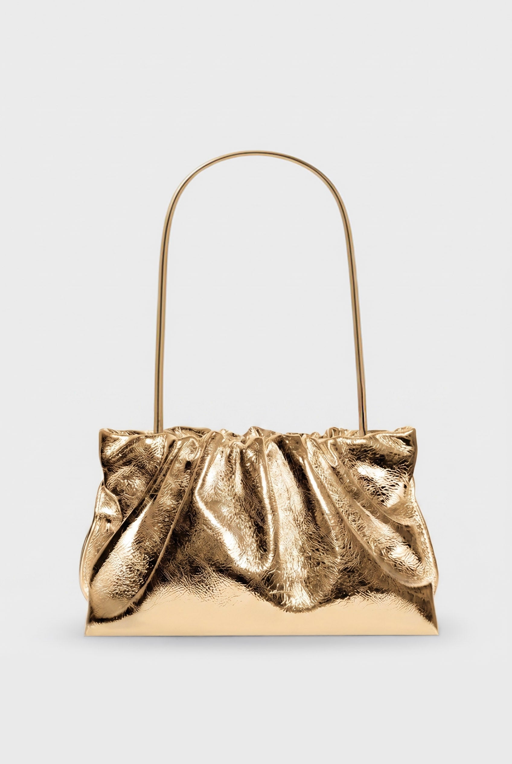 Midi Puffa in Metallic Gold