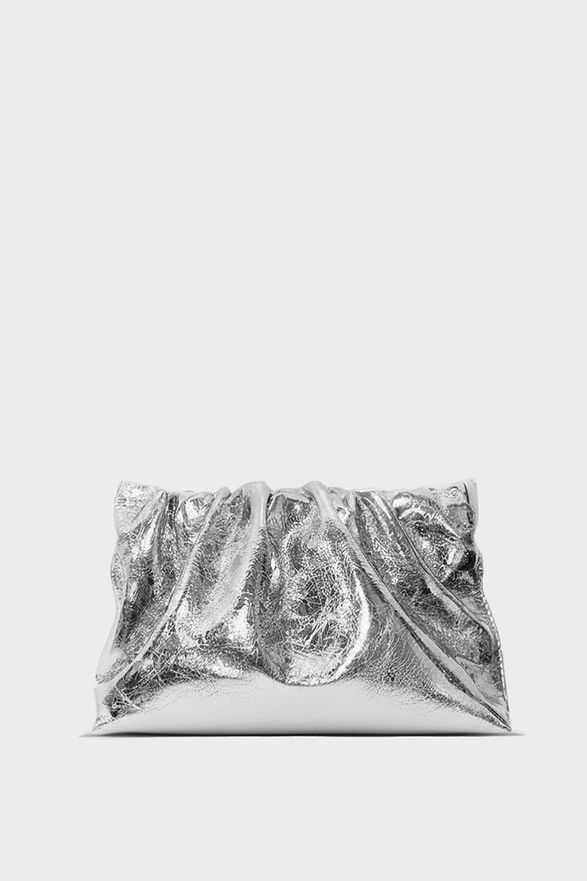 Midi Puffa in Metallic Silver