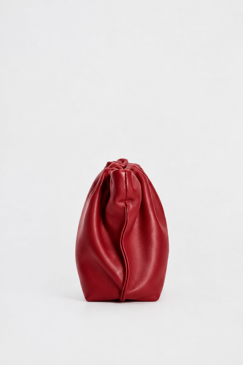 Midi Puffa in Smooth Red