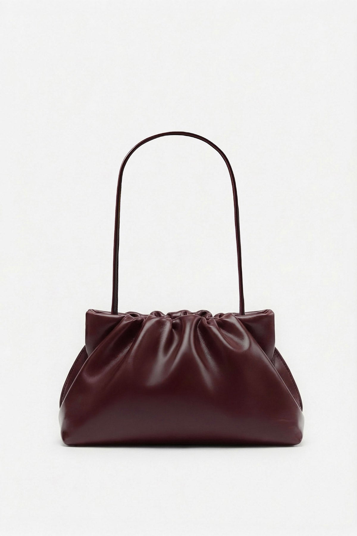 Midi Puffa in Smooth Burgundy