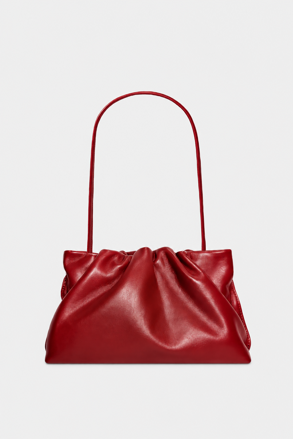 Midi Puffa in Smooth Red