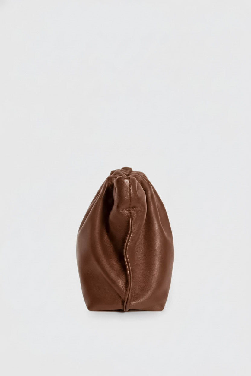 Midi Puffa in Smooth Chestnut