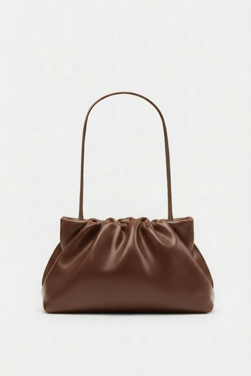 Midi Puffa in Smooth Chestnut