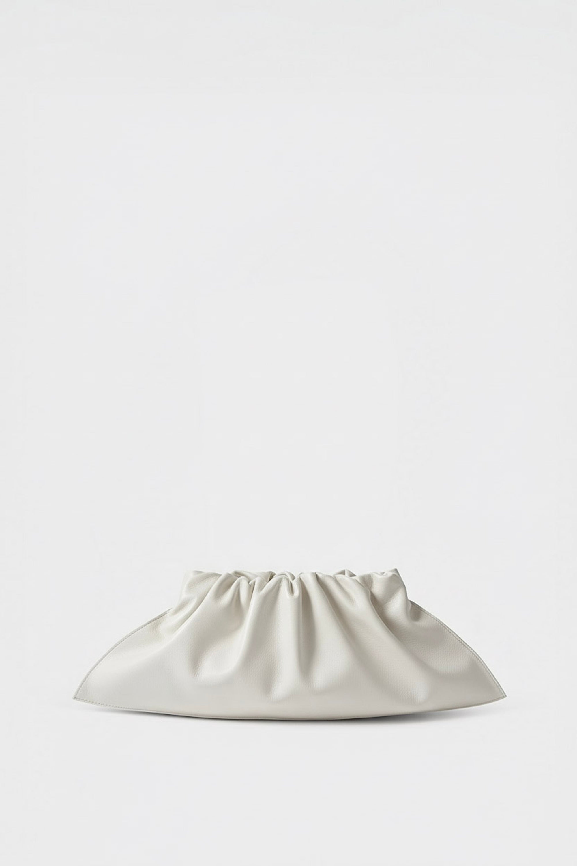 Mini Cloud Clutch in Smooth Off White