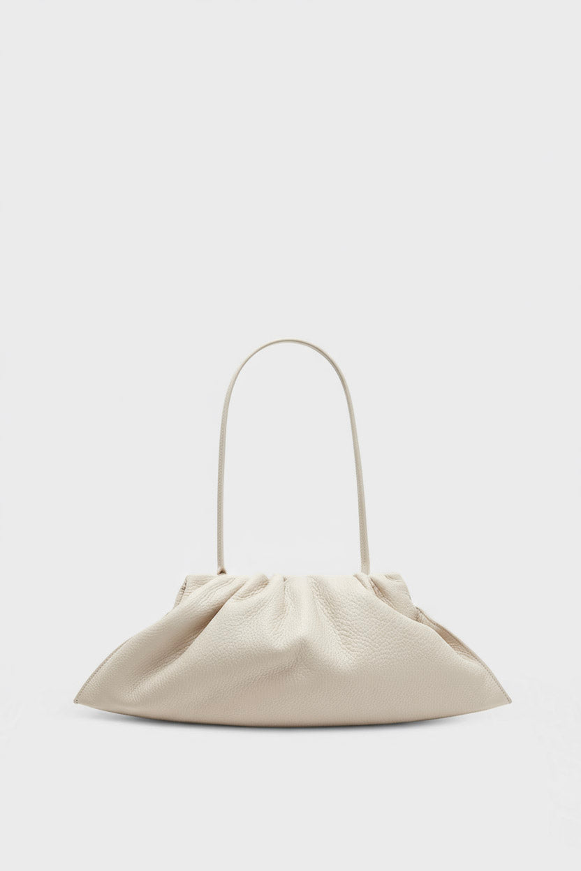 Mini Cloud Clutch in Grain White Wash