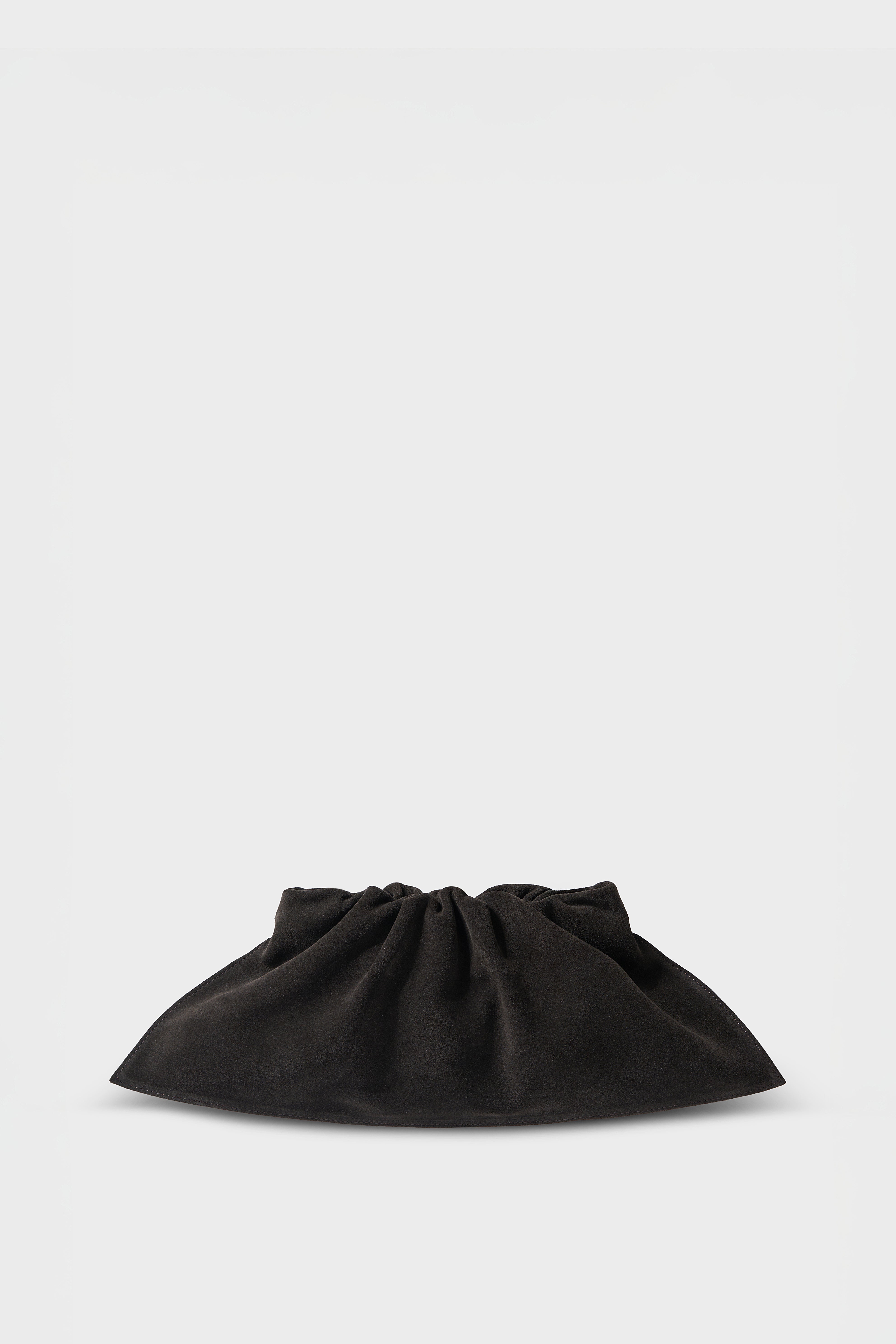 Mini Cloud Clutch in Suede Brown