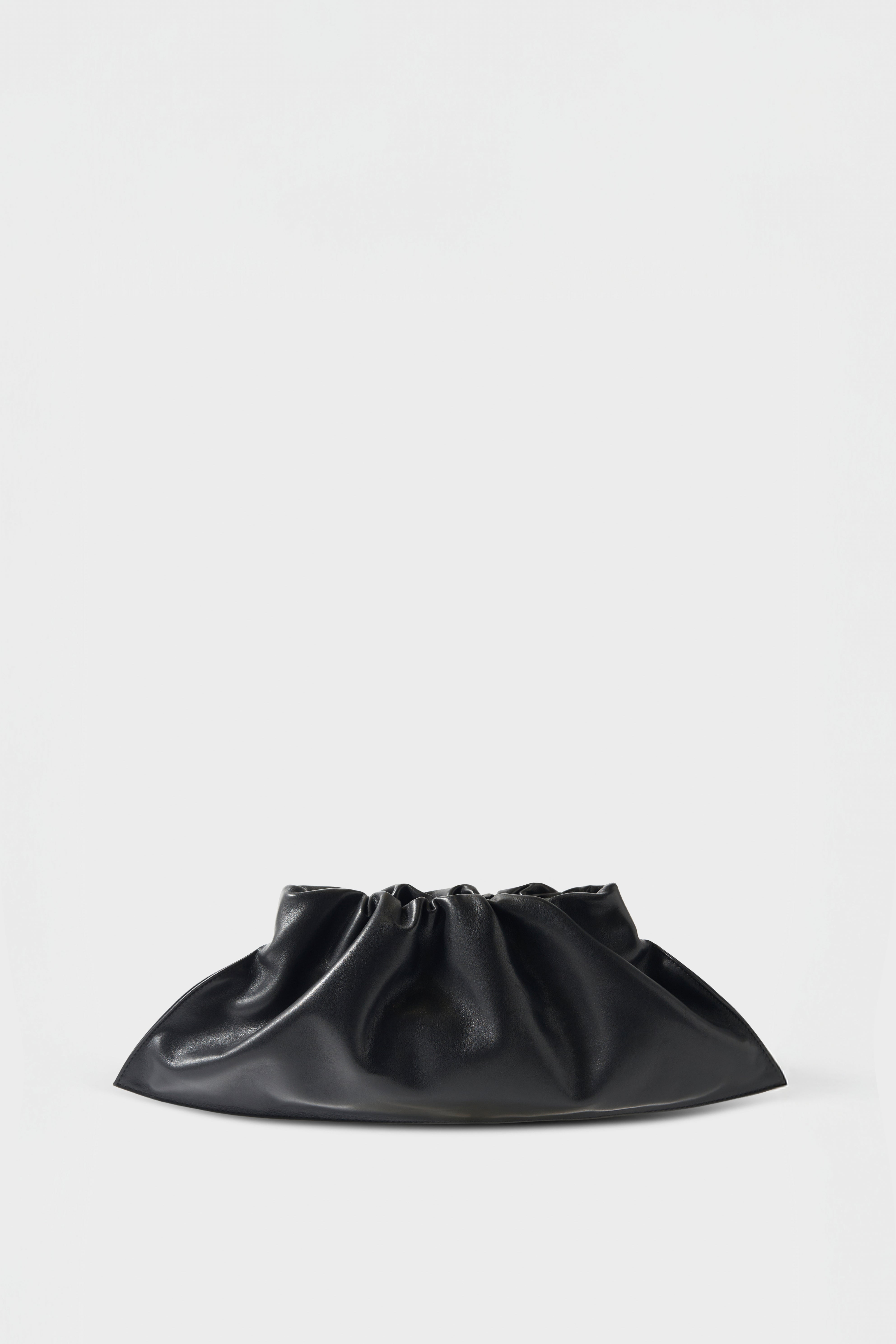 Mini Cloud Clutch in Smooth Black