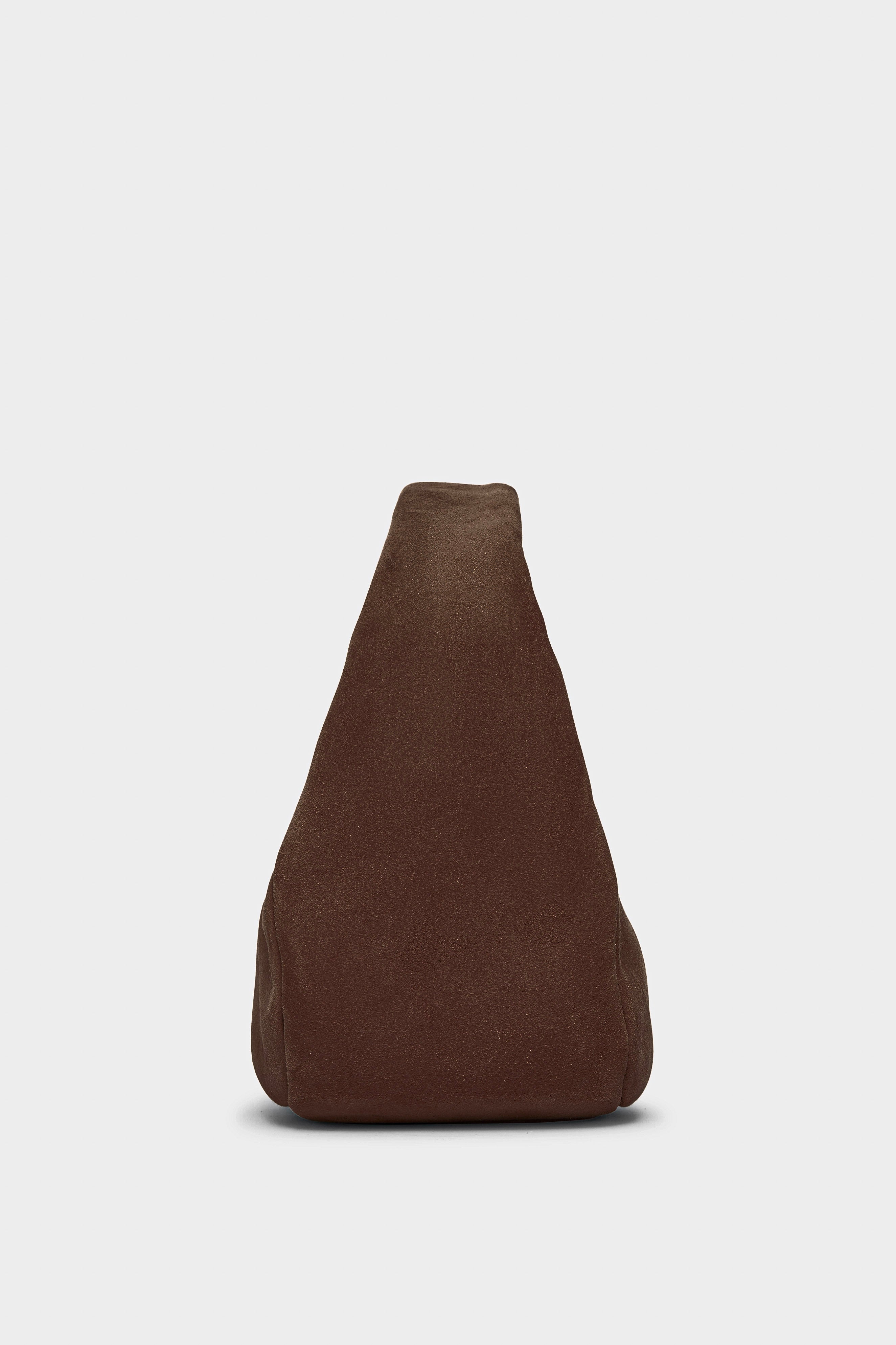 Mini Halo Bag in Suede Chestnut