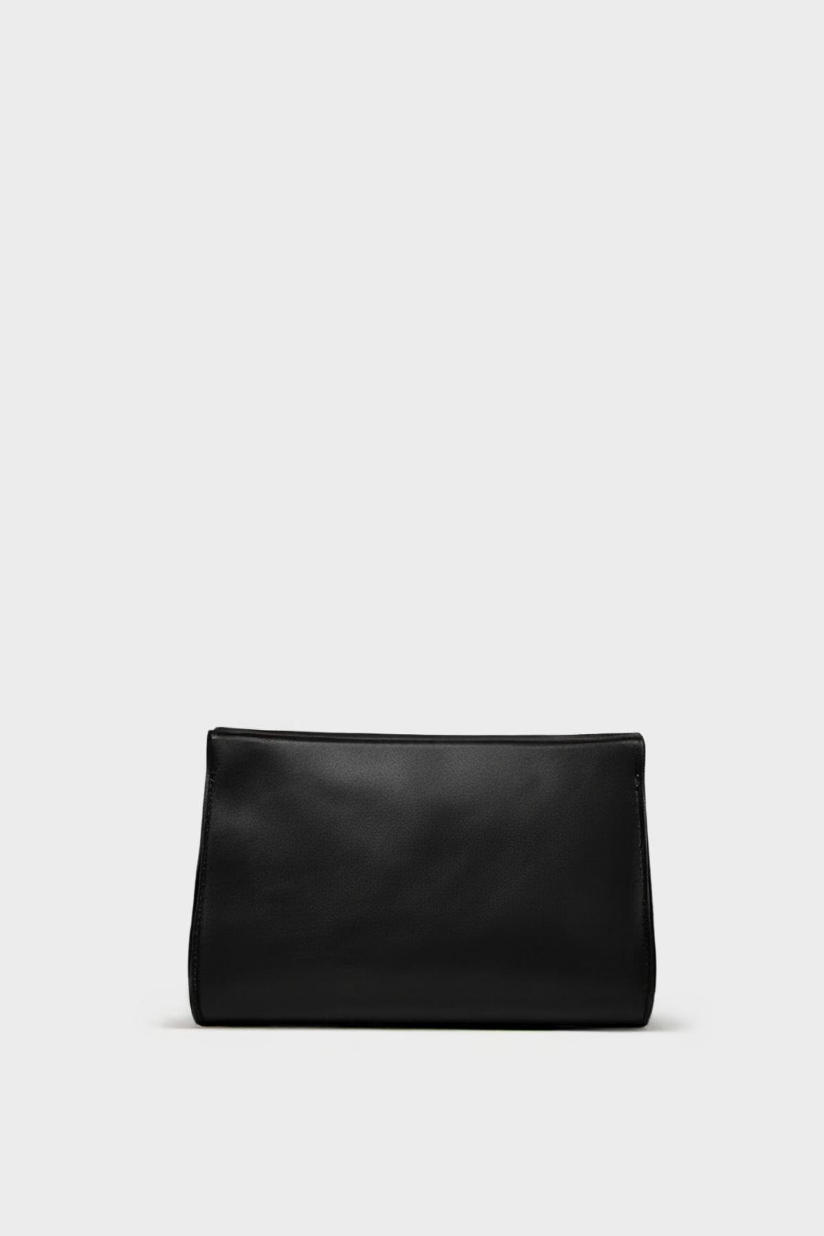 Mini Teardrop Clutch in Smooth Black