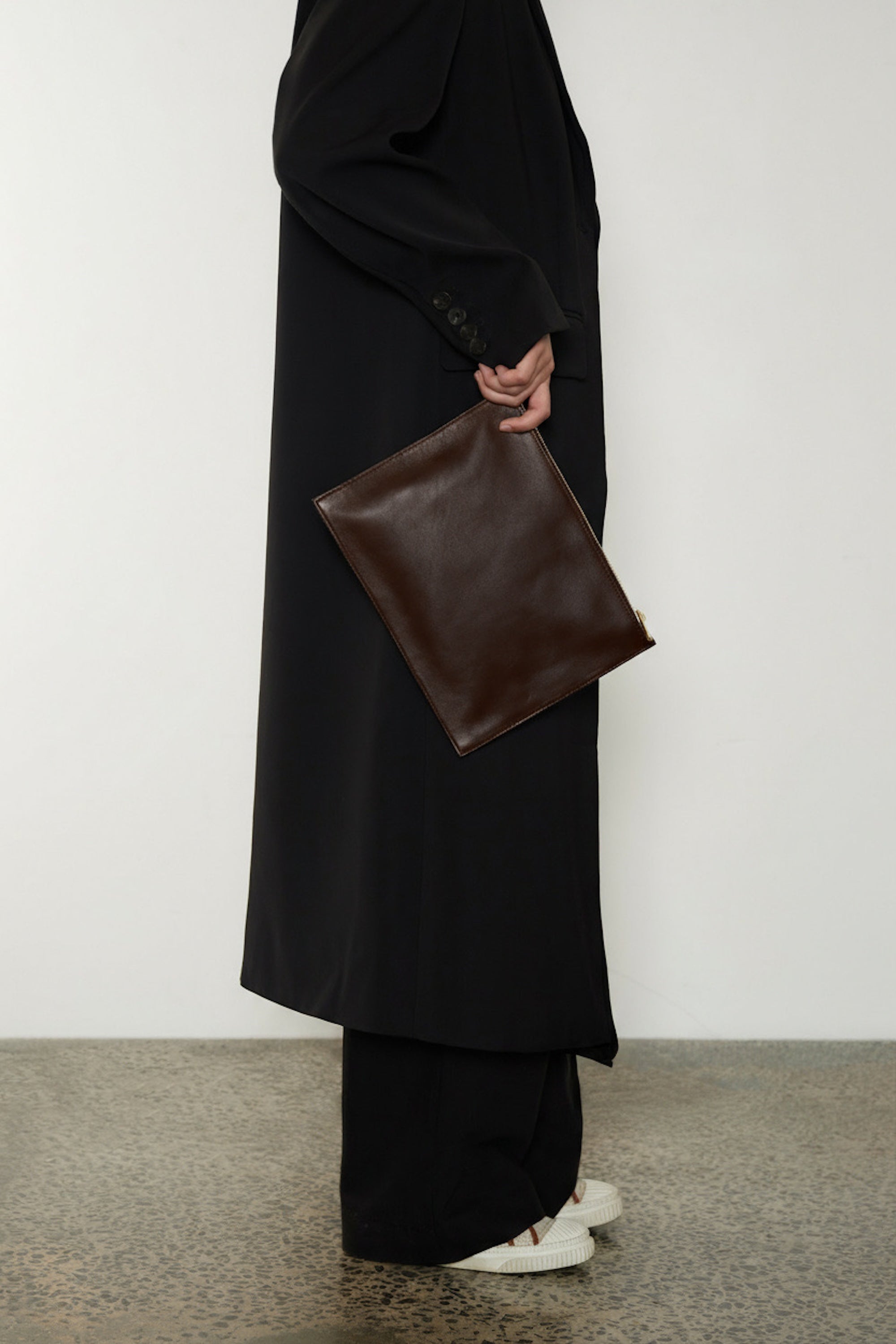 Organiser Pouch in Smooth Dark Brown