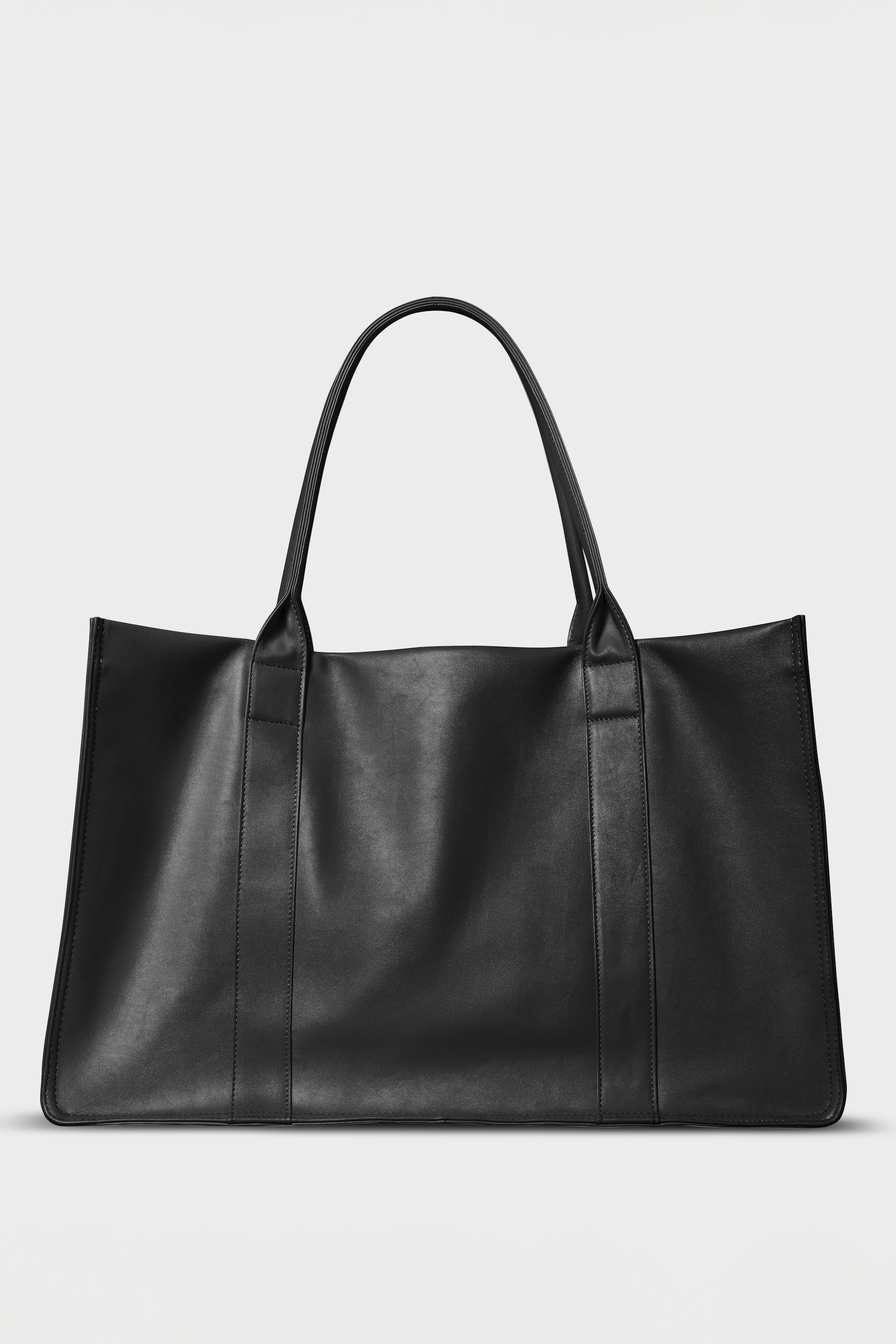 Original Grocer Tote Bag in Smooth Black