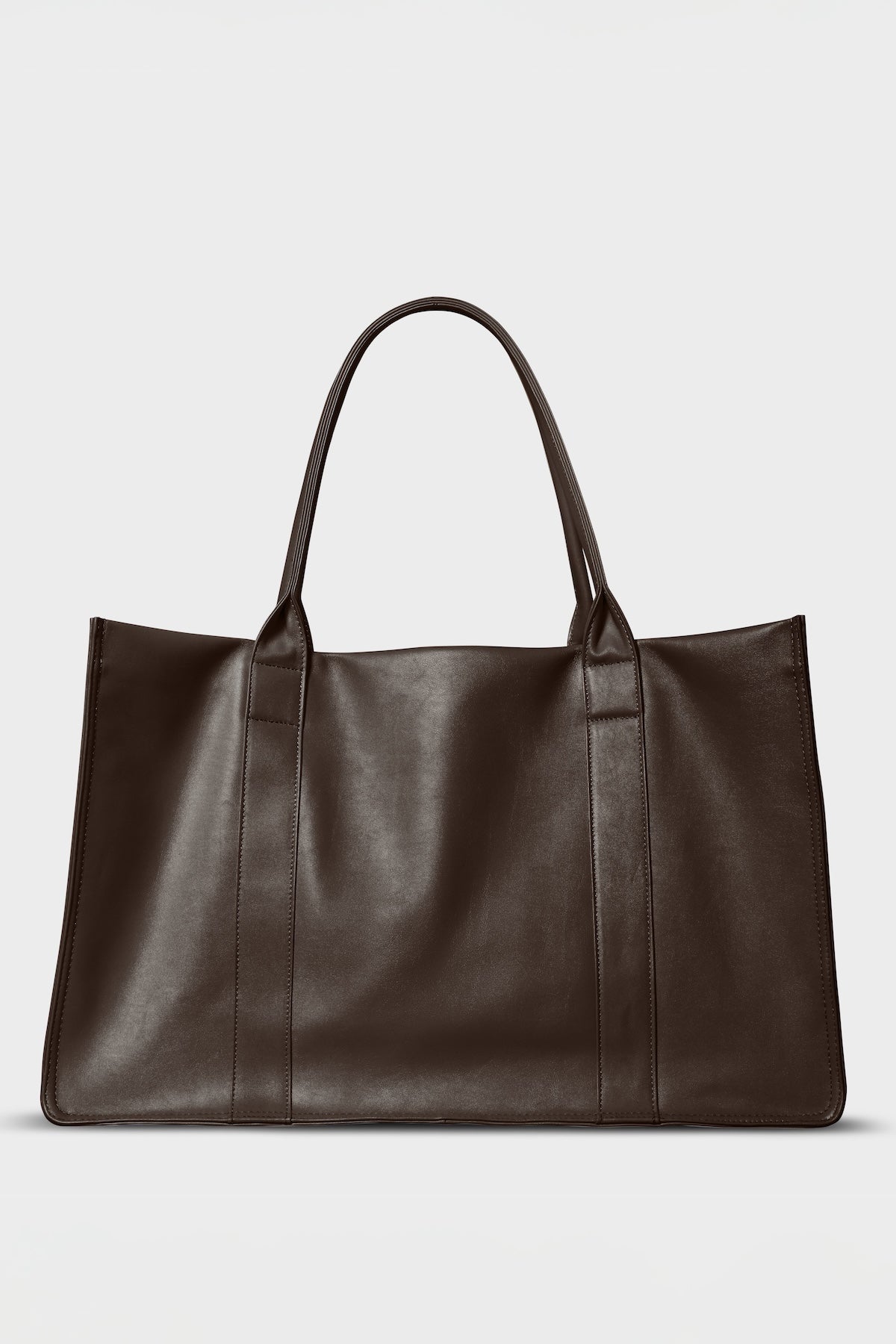 Original Grocer Tote Bag in Smooth Dark Brown