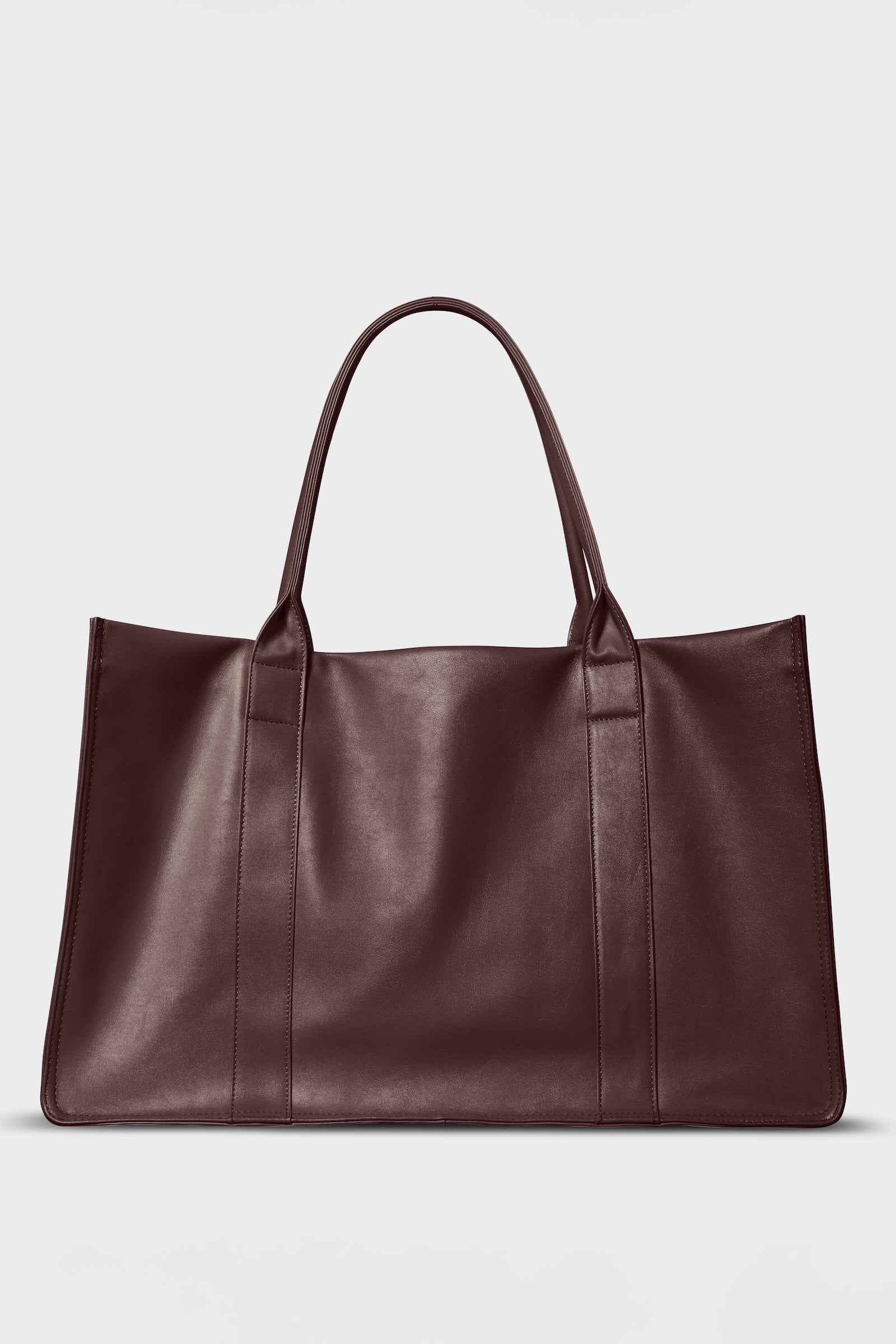 Original Grocer Tote Bag in Smooth Burgundy