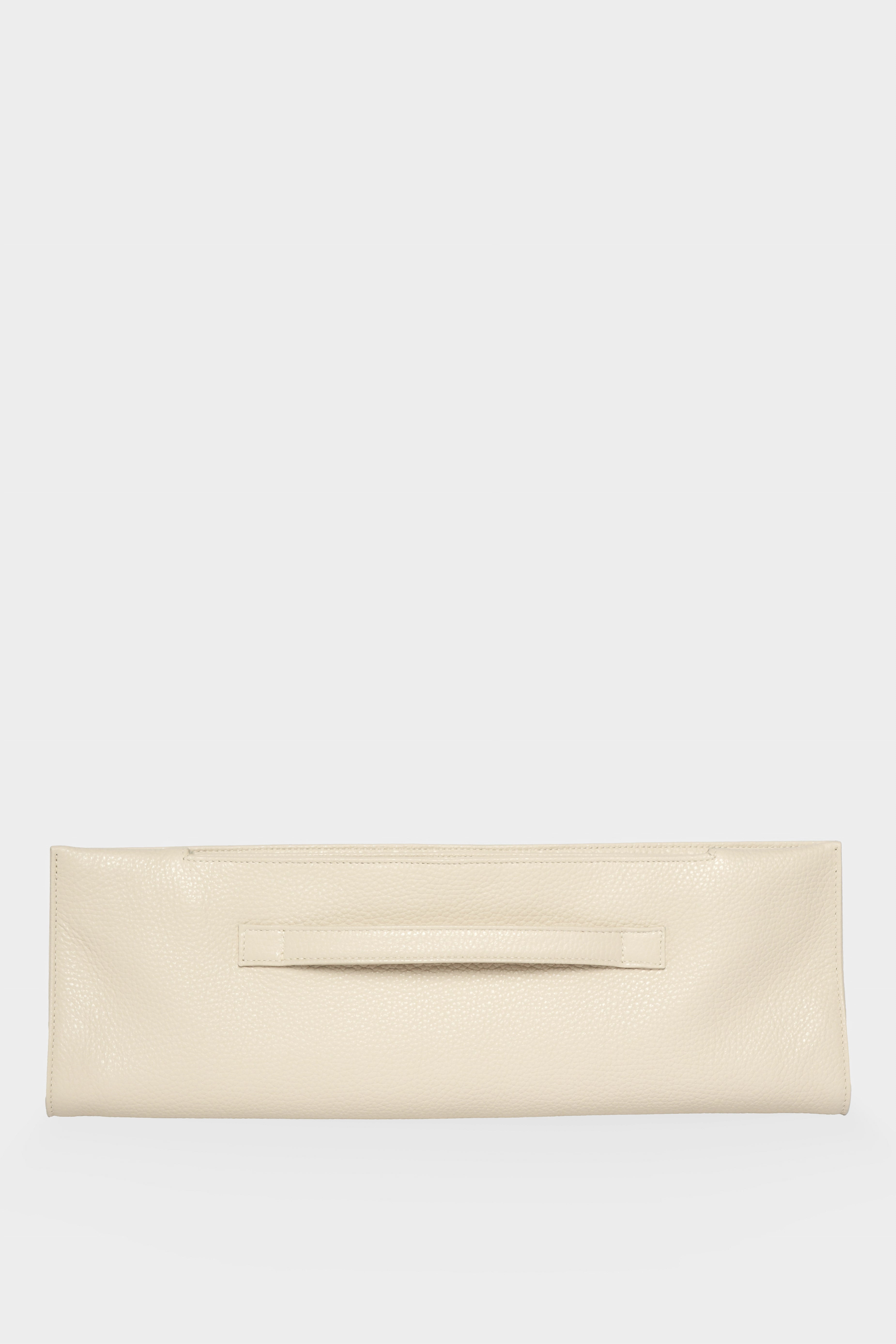 Handle Clutch in Grain White Wash