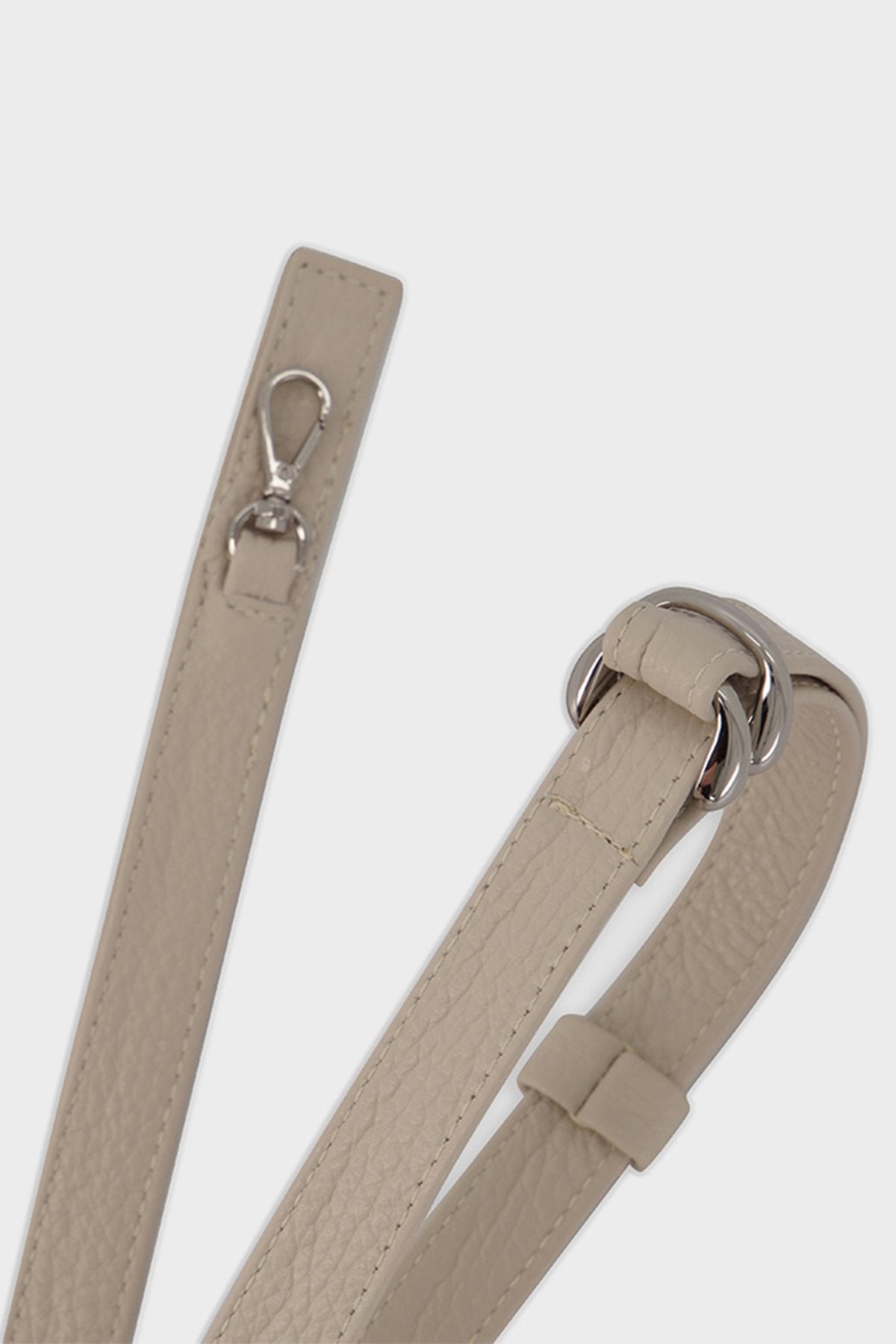 Adjustable Leather Strap White Wash