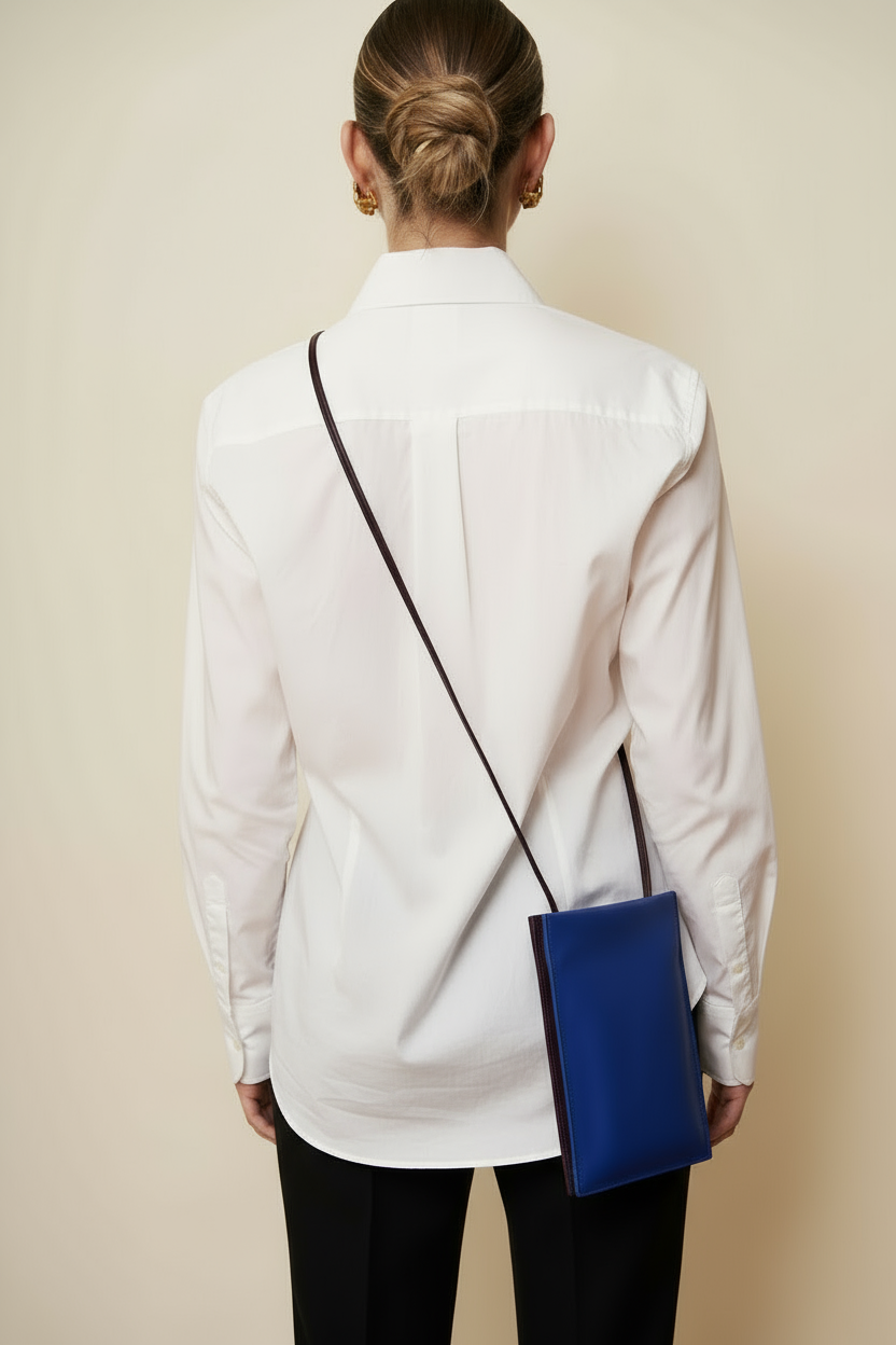 Flat Bag in Cobalt Blue and Purple