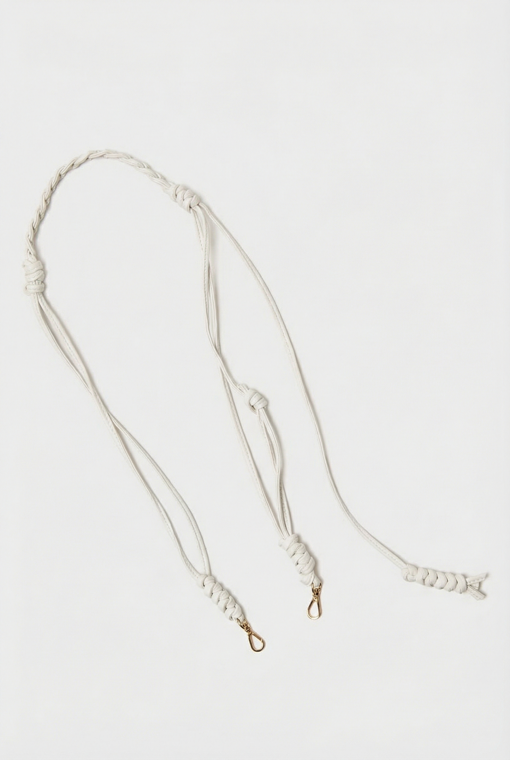 Braided Strap in Smooth Off White