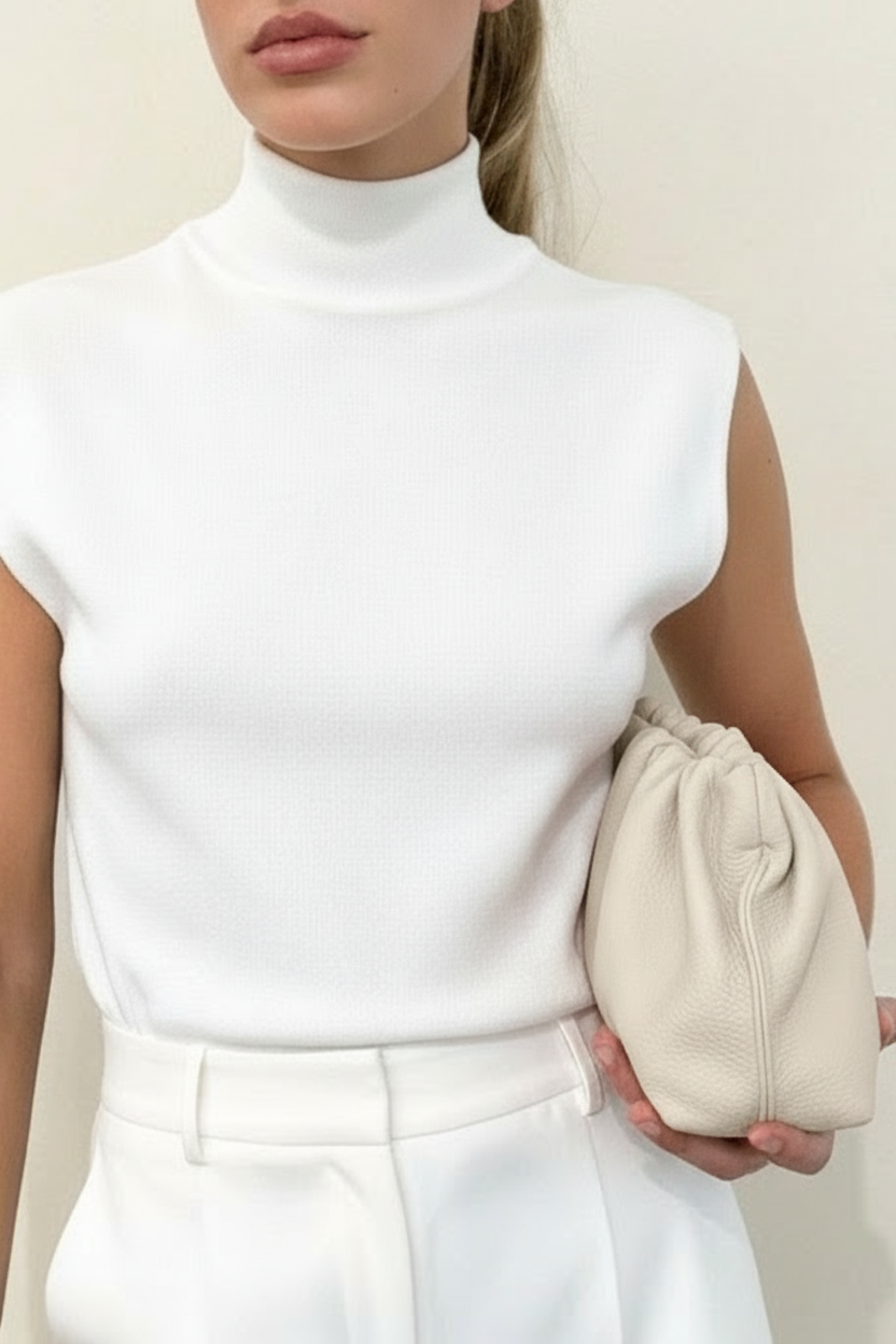 Midi Puffa in Grain White Wash