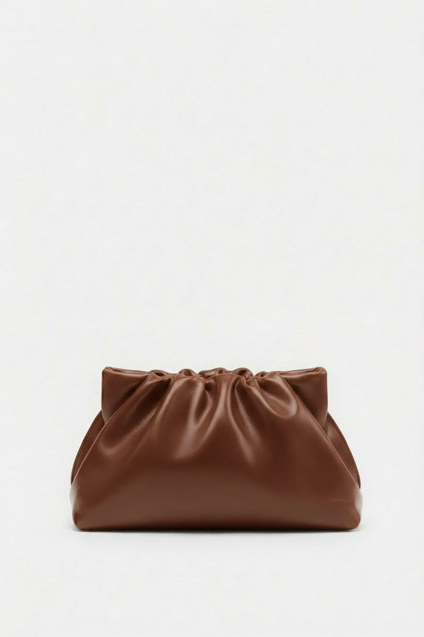 Midi Puffa in Smooth Chestnut