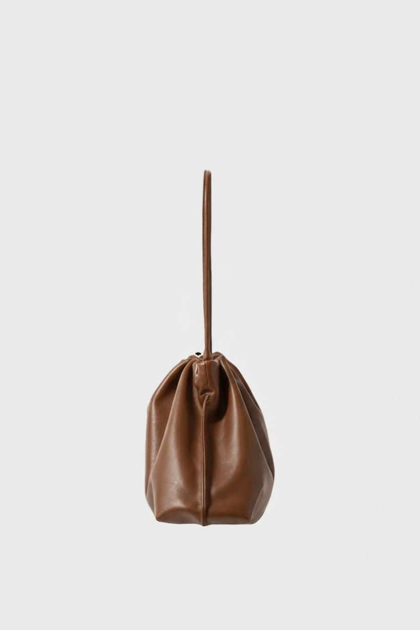 Midi Cloud Bag in Smooth Chestnut