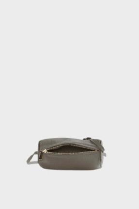 Small Barrel Shoulder Bag in Grain Elephant