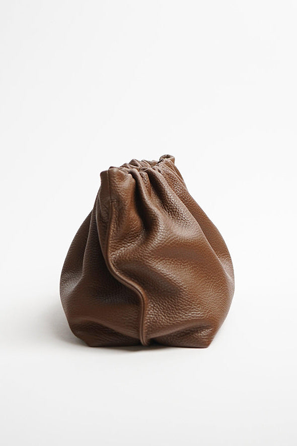 Puffa Clutch in Grain Brown