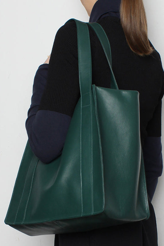 Grocer Bag Original in Smooth Bottle Green