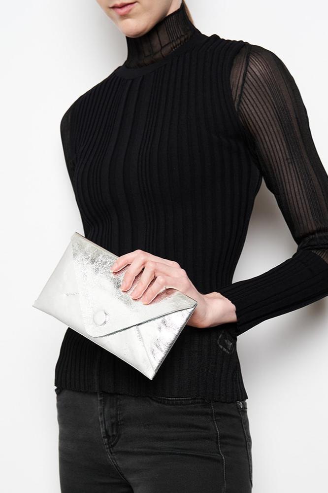 Envelope Metallic Silver