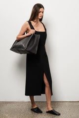 Grocer Deluxe Tote Bag in Black