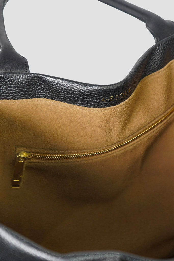 Grocer Tote 2.0 Deluxe in Grain Black