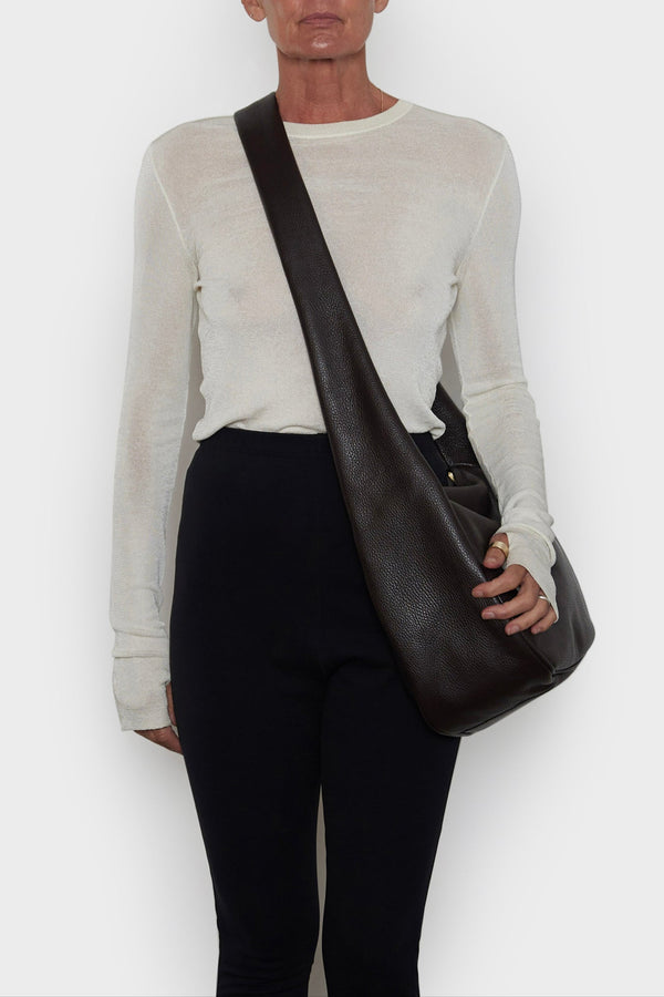Halo Day Crossbody Bag in Dark Brown