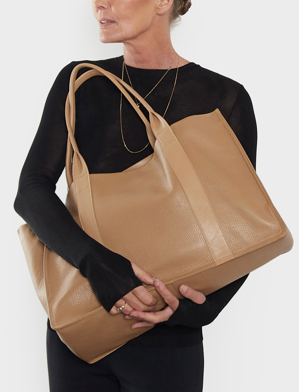 Grocer Deluxe Tote Bag in Beige