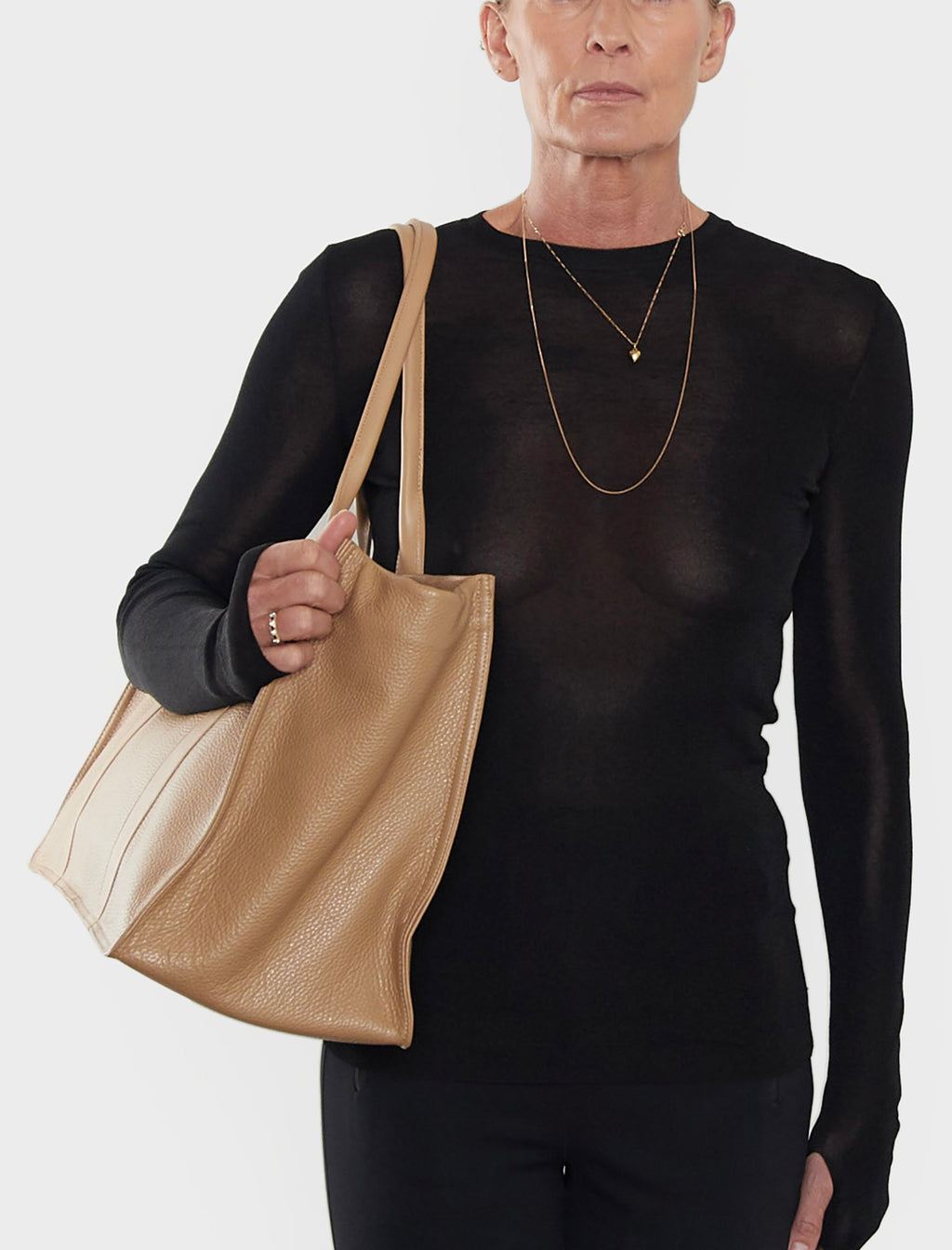 Grocer Deluxe Tote Bag in Beige