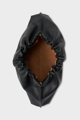 Cloud Clutch Bag in Grain Black