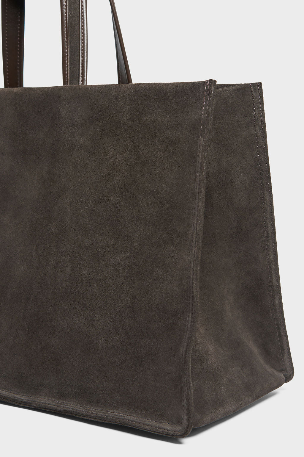 Deluxe Suede Tote in Brown