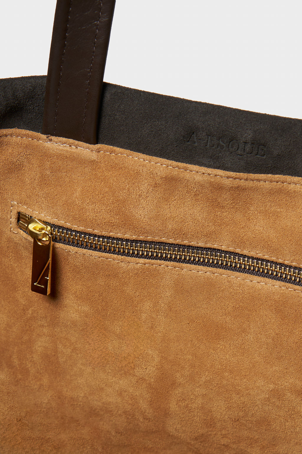 Deluxe Suede Tote in Brown