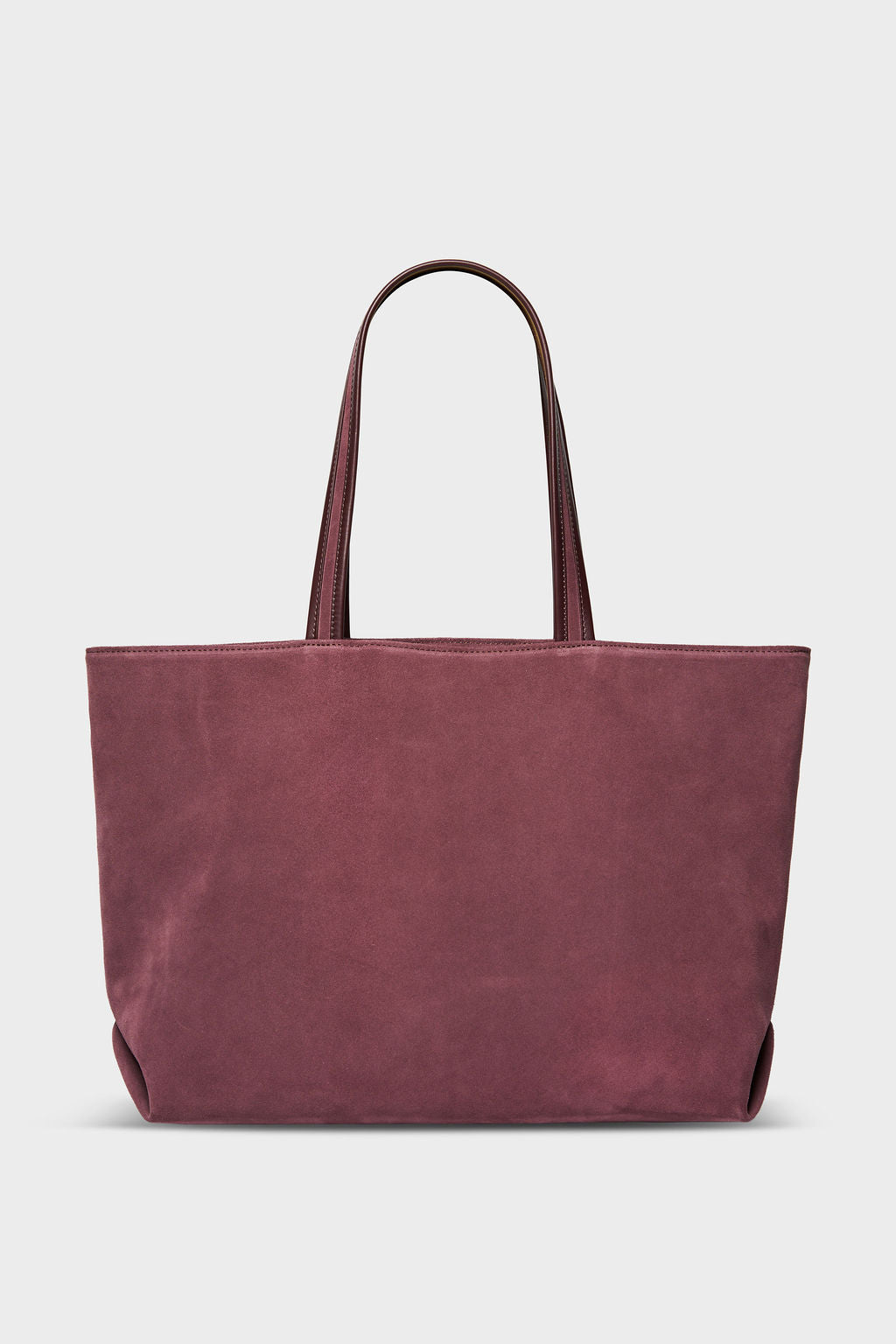 Simple Fold Tote in Suede Plum