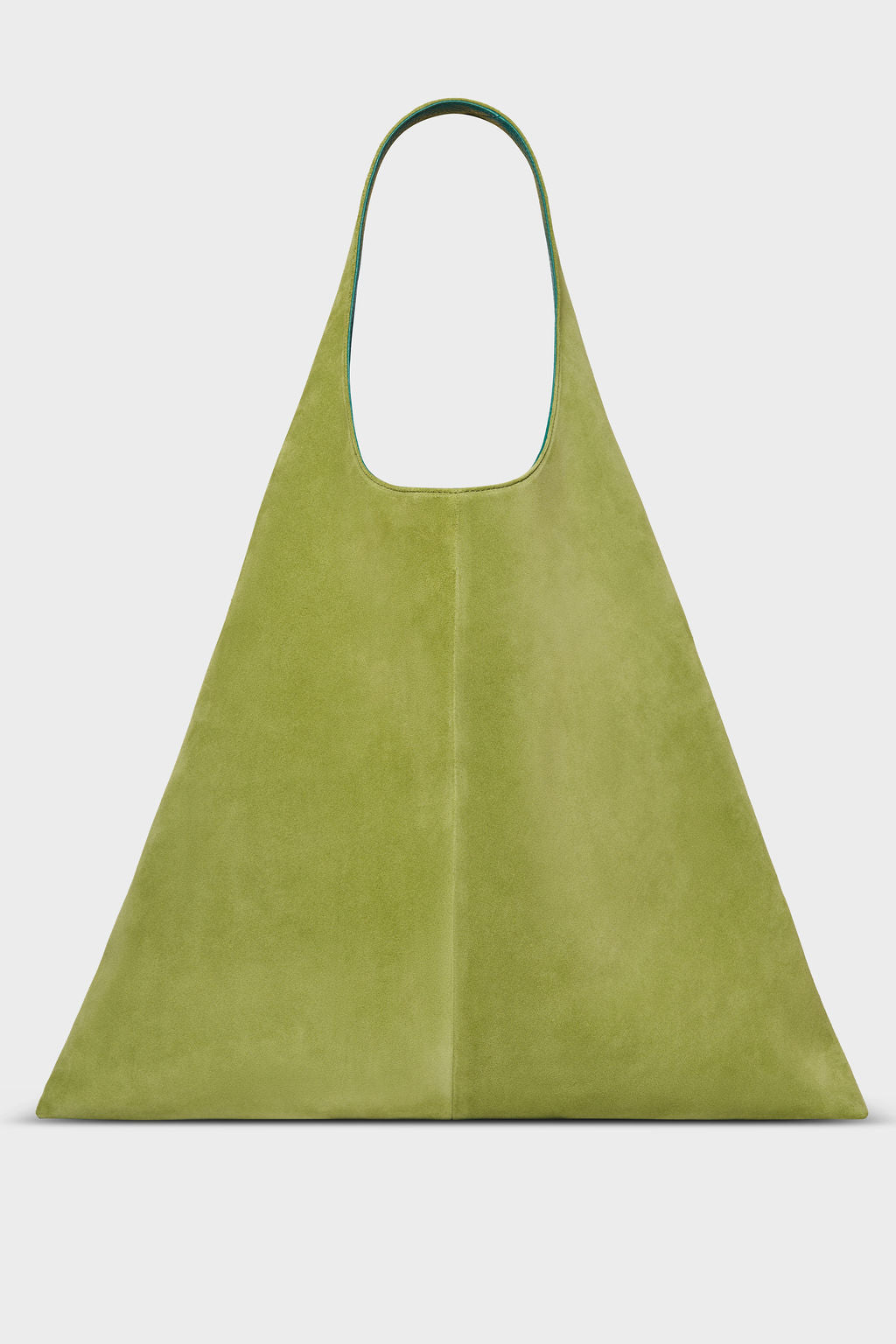 Large Reversible Lightning Sack in Suede Matcha