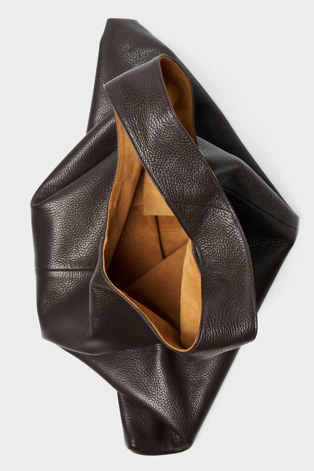 Large Reversible Lightning Sack in Grain Dark Brown