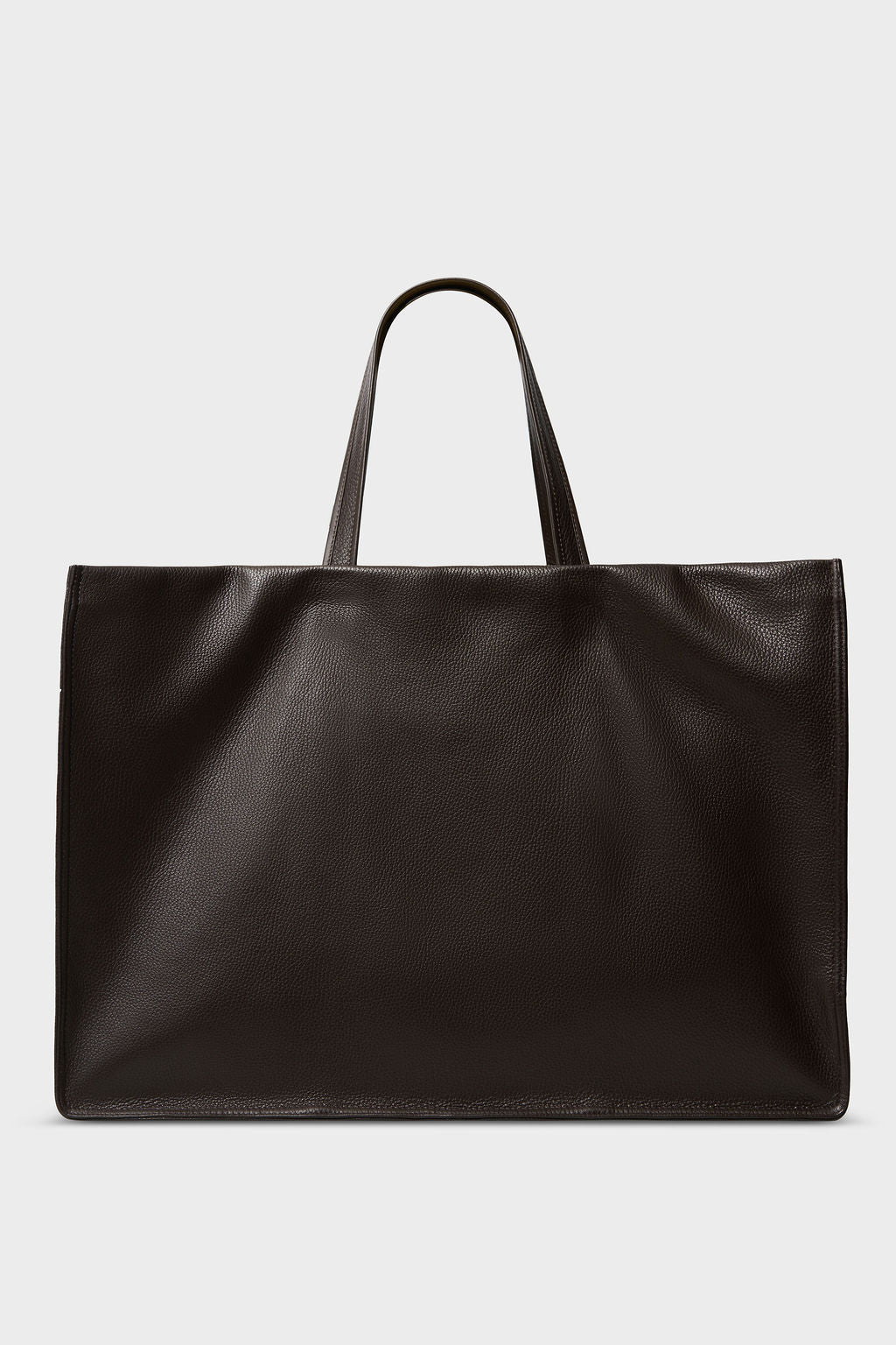 Jumbo Deluxe Tote Bag in Grain Dark Brown