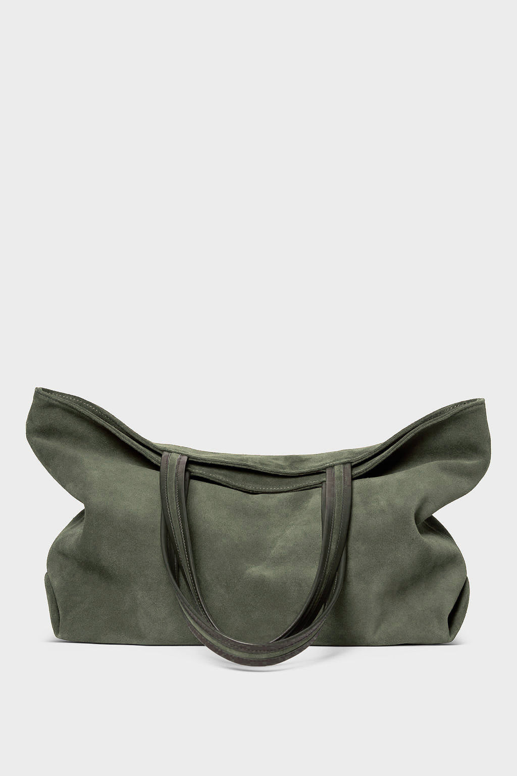 Simple Fold Tote in Suede Forest