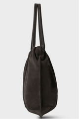 Big Cloud Shoulder Bag in Suede Dark Brown