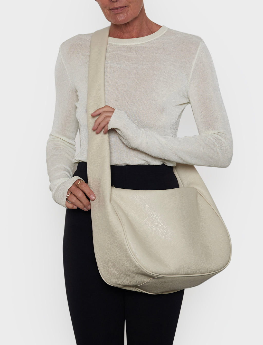 Halo Day Crossbody Bag in White Wash